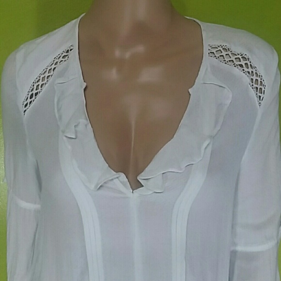 Free People Dream a Little White Tunic Sz XS - Picture 5 of 8